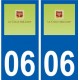 06 La Colle-sur-Loup logo ville sticker autocollant plaque