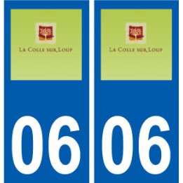 06 La Colle-sur-Loup logo ville sticker autocollant plaque