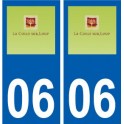 06 La Colle-sur-Loup logo ville sticker autocollant plaque