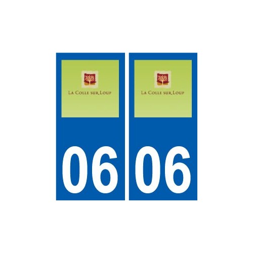 06 La Colle-sur-Loup logo ville sticker autocollant plaque