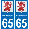 65 Mauléon-Barousse adesivo piastra di registrazione city