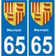 65 Mauvezin-aufkleber plakette ez stadt