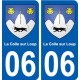 06 La Colle-sur-Loup ville sticker autocollant plaque