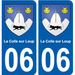 06 La Colle-sur-Loup ville sticker autocollant plaque