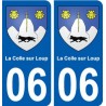 06 La Colle-sur-Loup ville sticker autocollant plaque