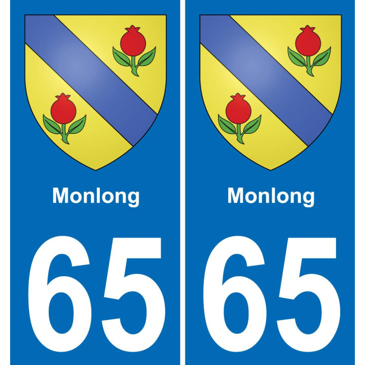 65 Monlong-aufkleber plakette ez stadt