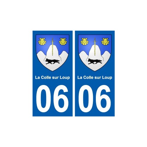06 La Colle-sur-Loup ville sticker autocollant plaque