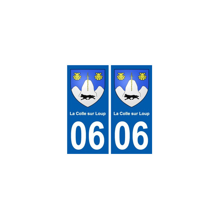 06 La Colle-sur-Loup ville sticker autocollant plaque