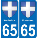 65 Montastruc-aufkleber plakette ez stadt