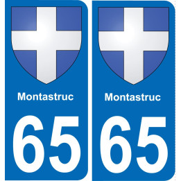 65 Montastruc-aufkleber plakette ez stadt