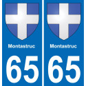 65 Pau autocollant sticker plaque immatriculation auto ville