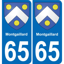 65 Montgaillard-aufkleber plakette ez stadt