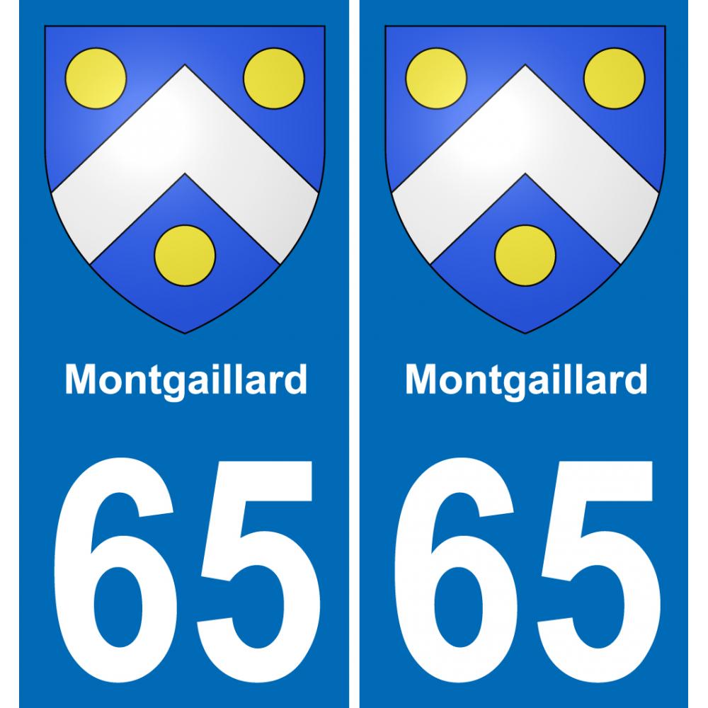 65 Pau autocollant sticker plaque immatriculation auto ville