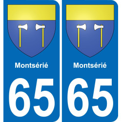 65 Montsérié adesivo piastra di registrazione city