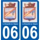 06 La Roquette-sur-Siagne logo ville sticker autocollant plaque