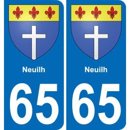 65 Neuilh-aufkleber plakette ez stadt