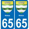 65 Nistos-aufkleber plakette ez stadt