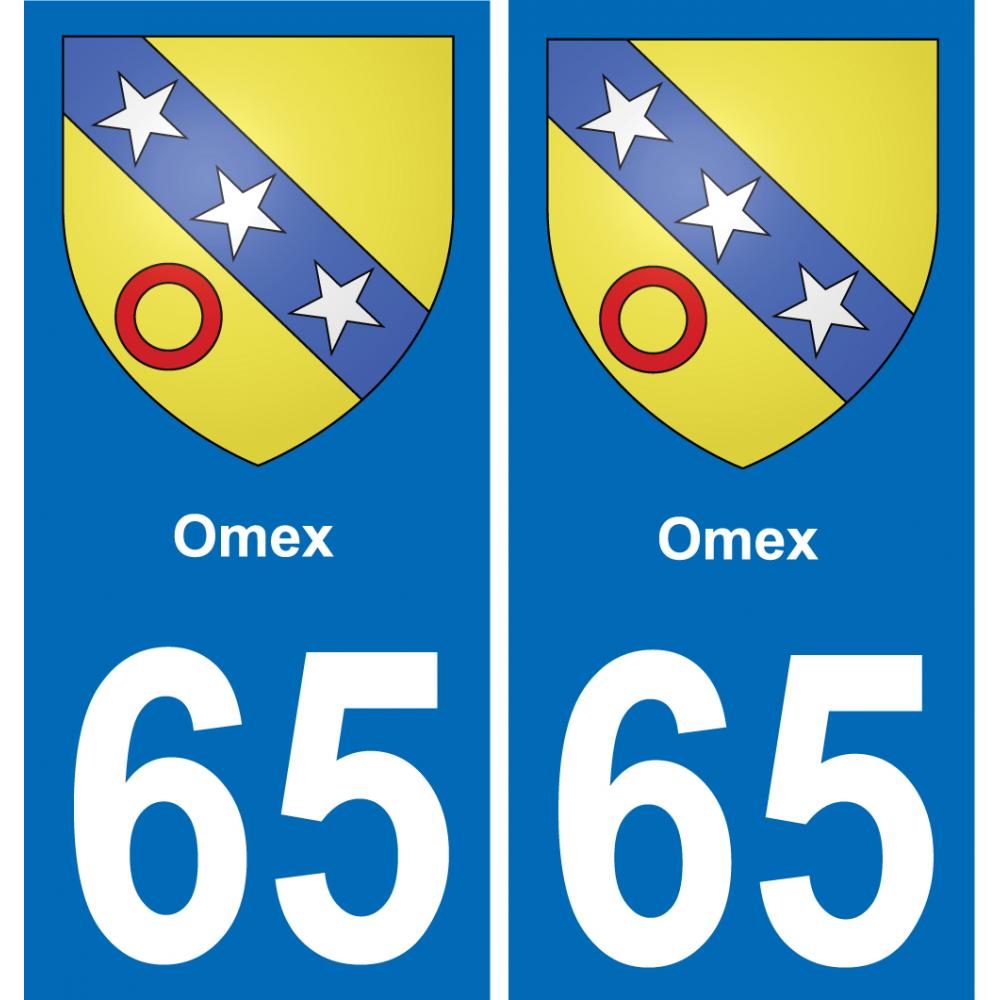 65 Omex adesivo piastra di registrazione city