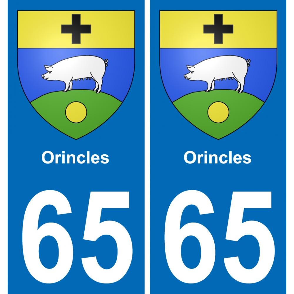 65 Orincles-aufkleber plakette ez stadt