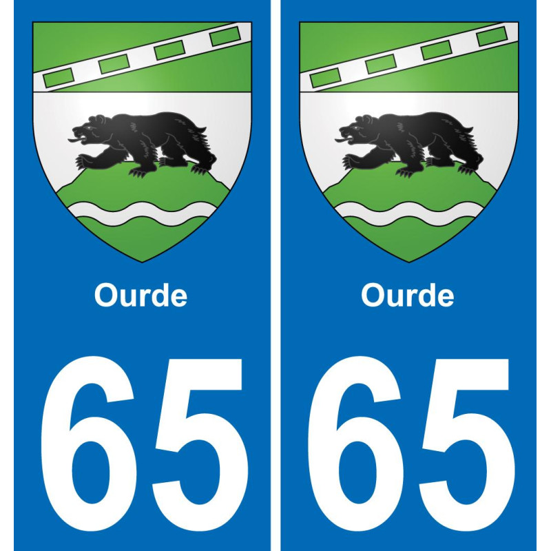 65 Ourde-aufkleber plakette ez stadt