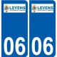 06  Levens logo ville sticker autocollant plaque