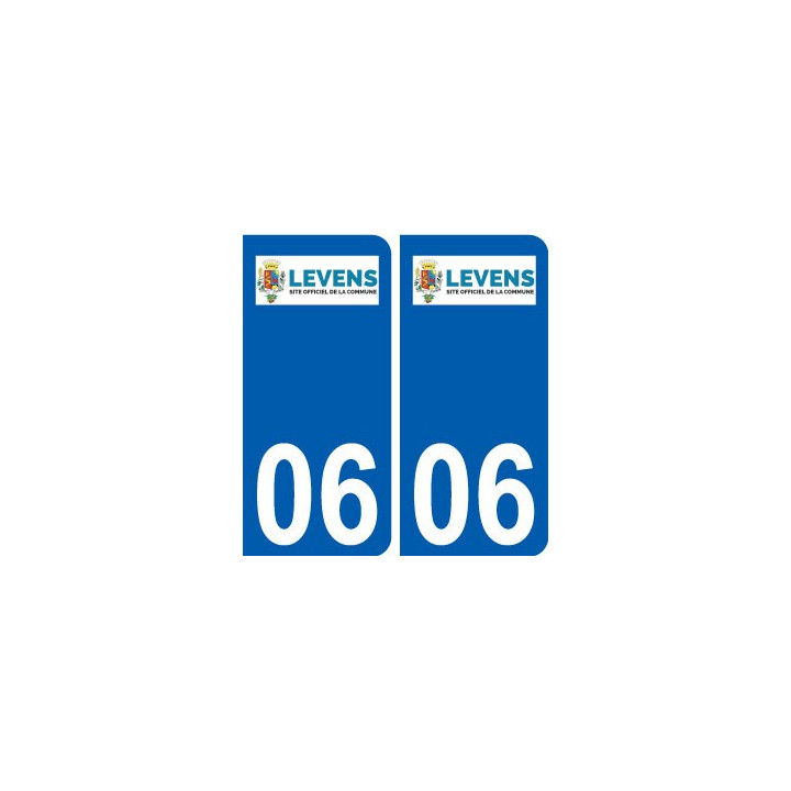 06  Levens logo ville sticker autocollant plaque