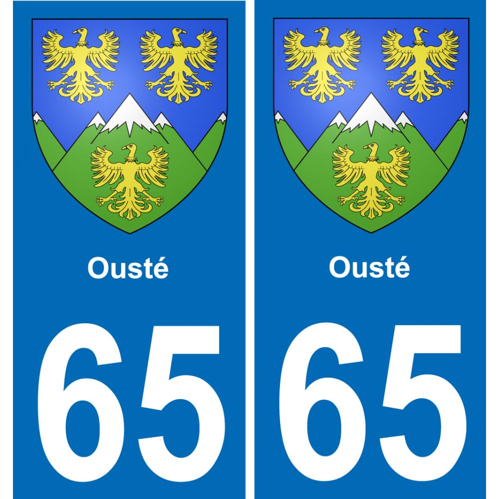 65 Ousté placa etiqueta de registro de la ciudad