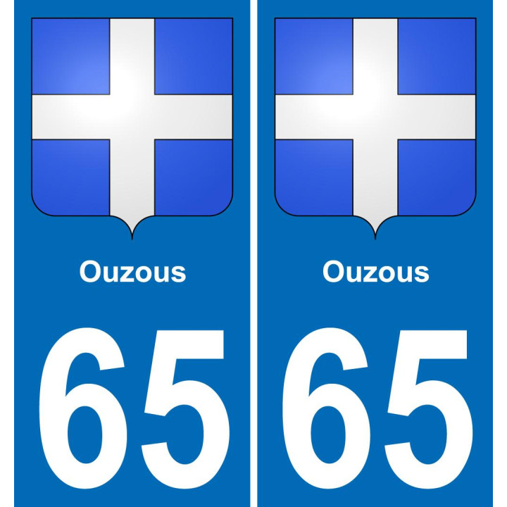 65 Ouzous-aufkleber plakette ez stadt
