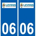 06  Levens logo ville sticker autocollant plaque
