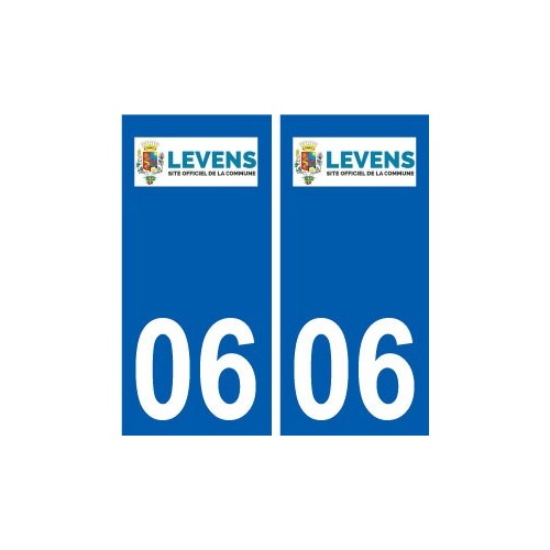 06  Levens logo ville sticker autocollant plaque