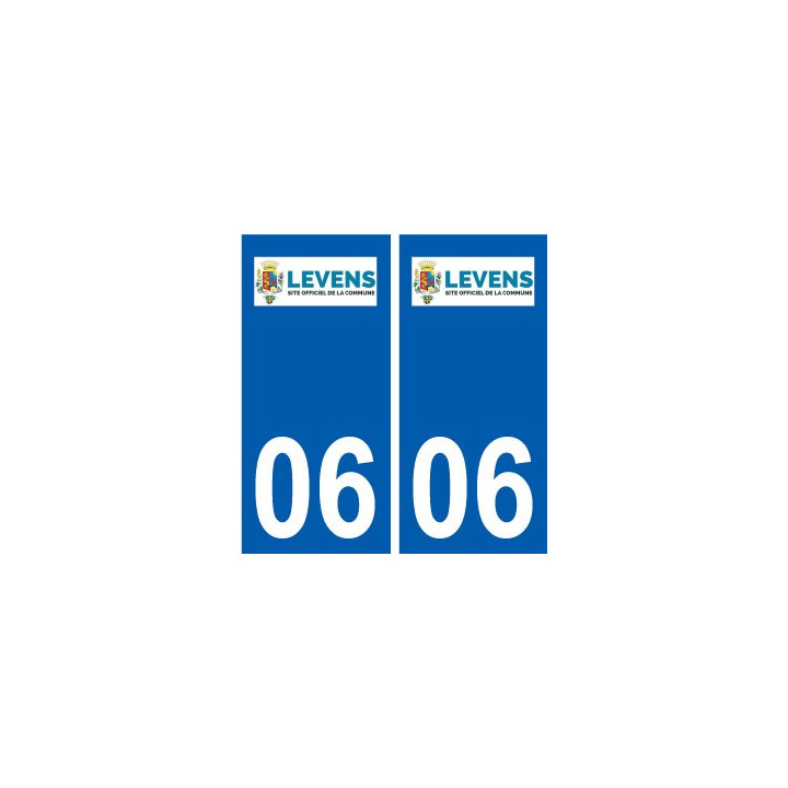 06  Levens logo ville sticker autocollant plaque