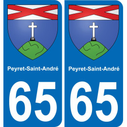 65 Peyret-Saint-André-aufkleber plakette ez stadt