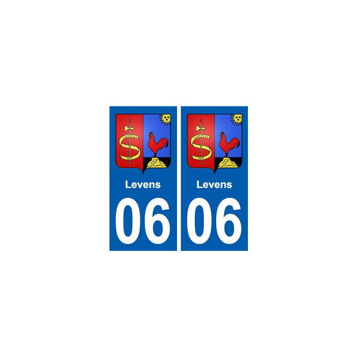 06  Levens ville sticker autocollant plaque