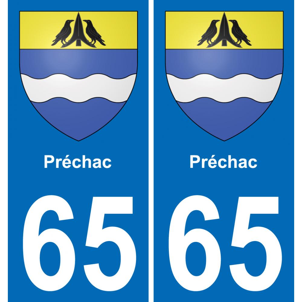 65 Préchac adesivo piastra di registrazione city