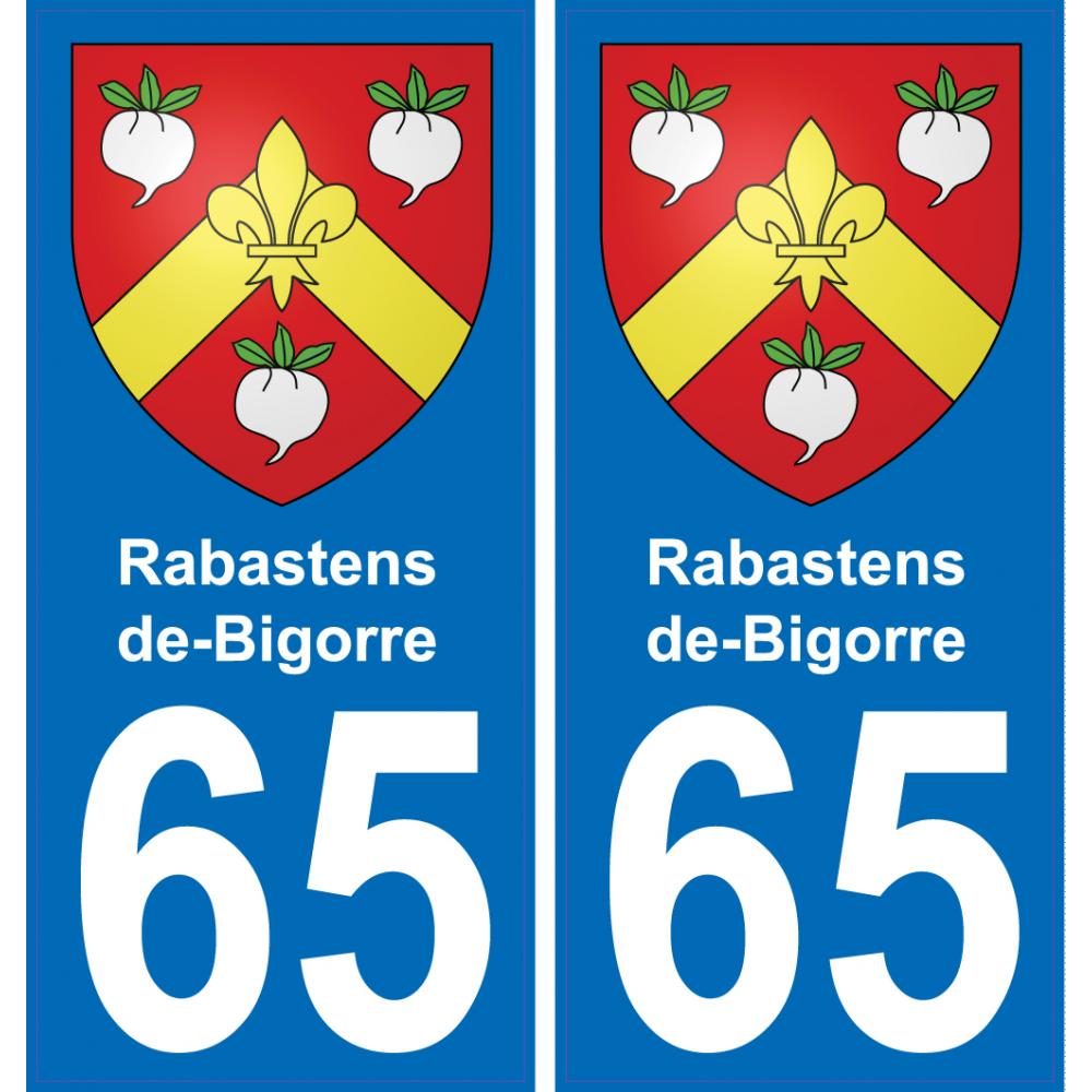 65 Pau autocollant sticker plaque immatriculation auto ville