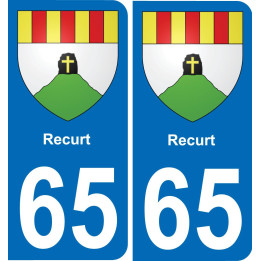 65 Recurt placa etiqueta de registro de la ciudad