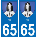65 Ris adesivo piastra di registrazione city