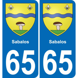 65 Sabalos sticker plate registration city