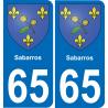 65 Sabarros adesivo piastra di registrazione city