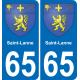 65 Pau autocollant sticker plaque immatriculation auto ville