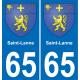 65 Pau autocollant sticker plaque immatriculation auto ville