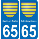 65 Saint-Lary-Soulan sticker plate registration city