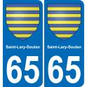 65 Saint-Lary-Soulan adesivo piastra di registrazione city