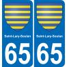 65 Saint-Lary-Soulan sticker plate registration city