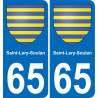 65 Saint-Lary-Soulan autocollant sticker plaque immatriculation auto ville