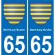 65 Saint-Lary-Soulan adesivo piastra di registrazione city