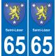 65 Pau autocollant sticker plaque immatriculation auto ville