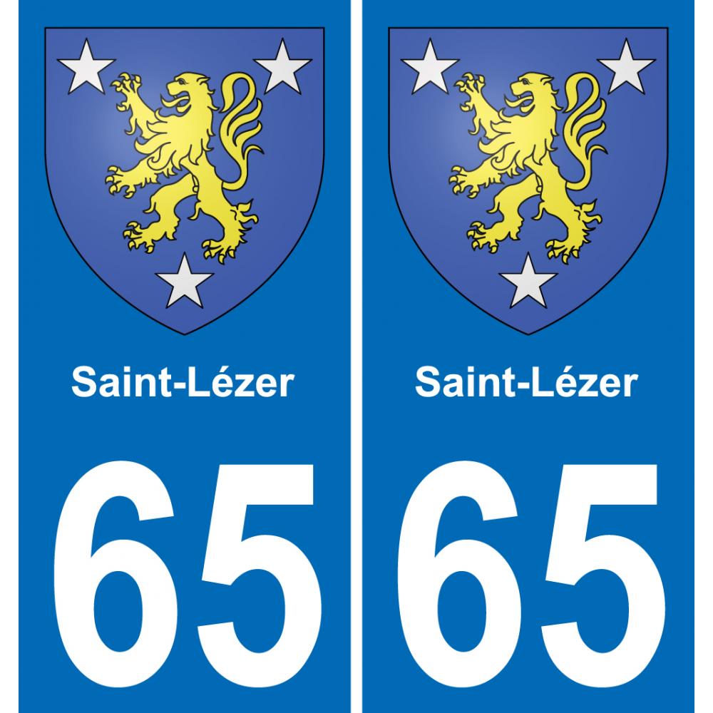 65 Saint-Lézer-aufkleber plakette ez stadt