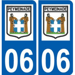 06 Peymeinade logo ville sticker autocollant plaque