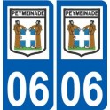 06 Peymeinade logo ville sticker autocollant plaque